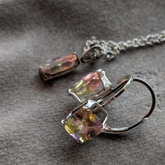 ✳️RARE✳️Genuine Watermelon Tourmaline Earrings - Picture 6 of 8